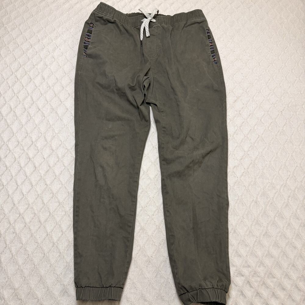 Lot Of 3 Wowie Pants Men L Navy, Kakhi & Green Rambler Chino Joggers Drawstring - Picture 6 of 7